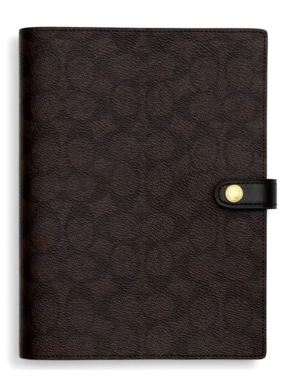 Coach Dark Walnut/ Black Notebook Cover NEW with Pencil Case & Snap Closure